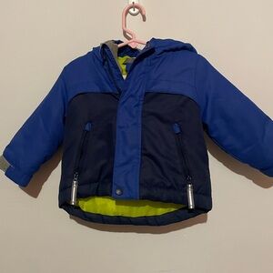 Cat and Jack Toddler Boys' Colorblock 3-in-1 Jacket Bright Blue & Yellow Size12M